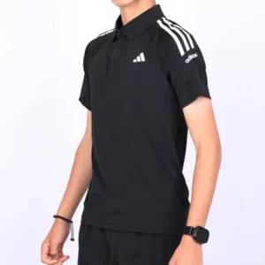 Men’s Adidas 8L Black Polo Shirt